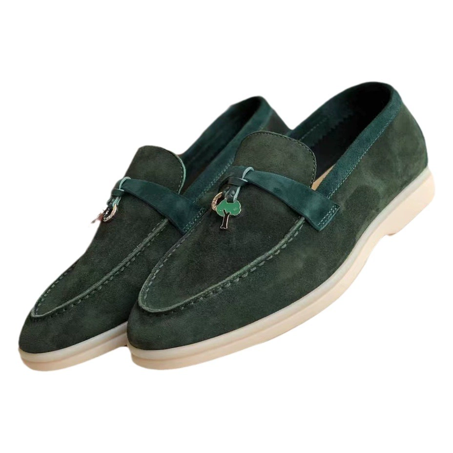 Новые туфли на плоской подошве Xuanbin в одном стиле для пар, замшевая подвеска на плоской подошве с цветными блоками, повседневные удобные лоферы большого размера.