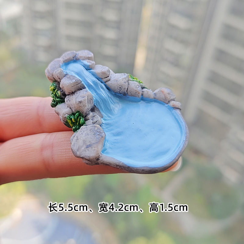 模擬ミニプール池樹脂装飾品マイクロ風景シーン造園アクセサリー手作り素材水槽装飾|undefined