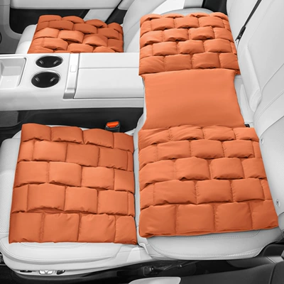 Seat Cushions, Direct Sales from the — Four Seasons Pad - 3-piece-setfront-and-rear-seat-cushions-love-horse-orange-anti-fouling-leather-bubble-cushion