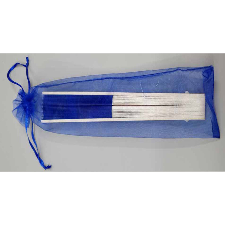 En stock 6*26 ventilador Blanco Bolsa de malla/color sólido perla bolsa de hilo/organza bolso de la joyería bolsa de embalaje