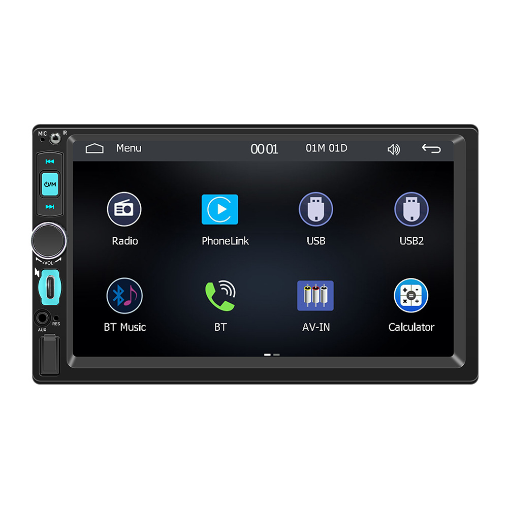 7 pulgadas Doble husillo reproductor MP5 coche interconexión inalámbrica carplay coche radio Bluetooth coche