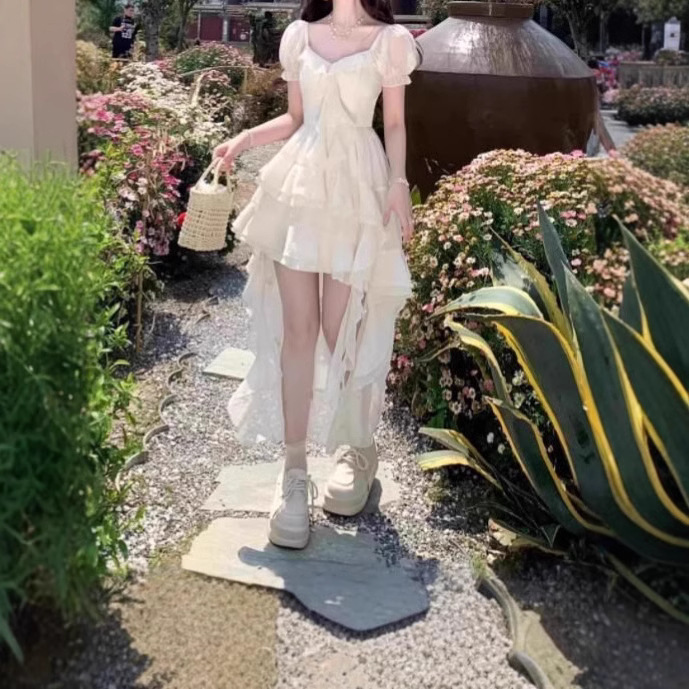 Advanced Jacquard dress Summer 2025 New Design Sense Heavy Industry Irregular Holiday Style Pure Desire Style Skirt Advanced Jacquard dress Summer 2025 New Design Sense Heavy Industry Irregular Holiday Style Pure Desire Style Skirt