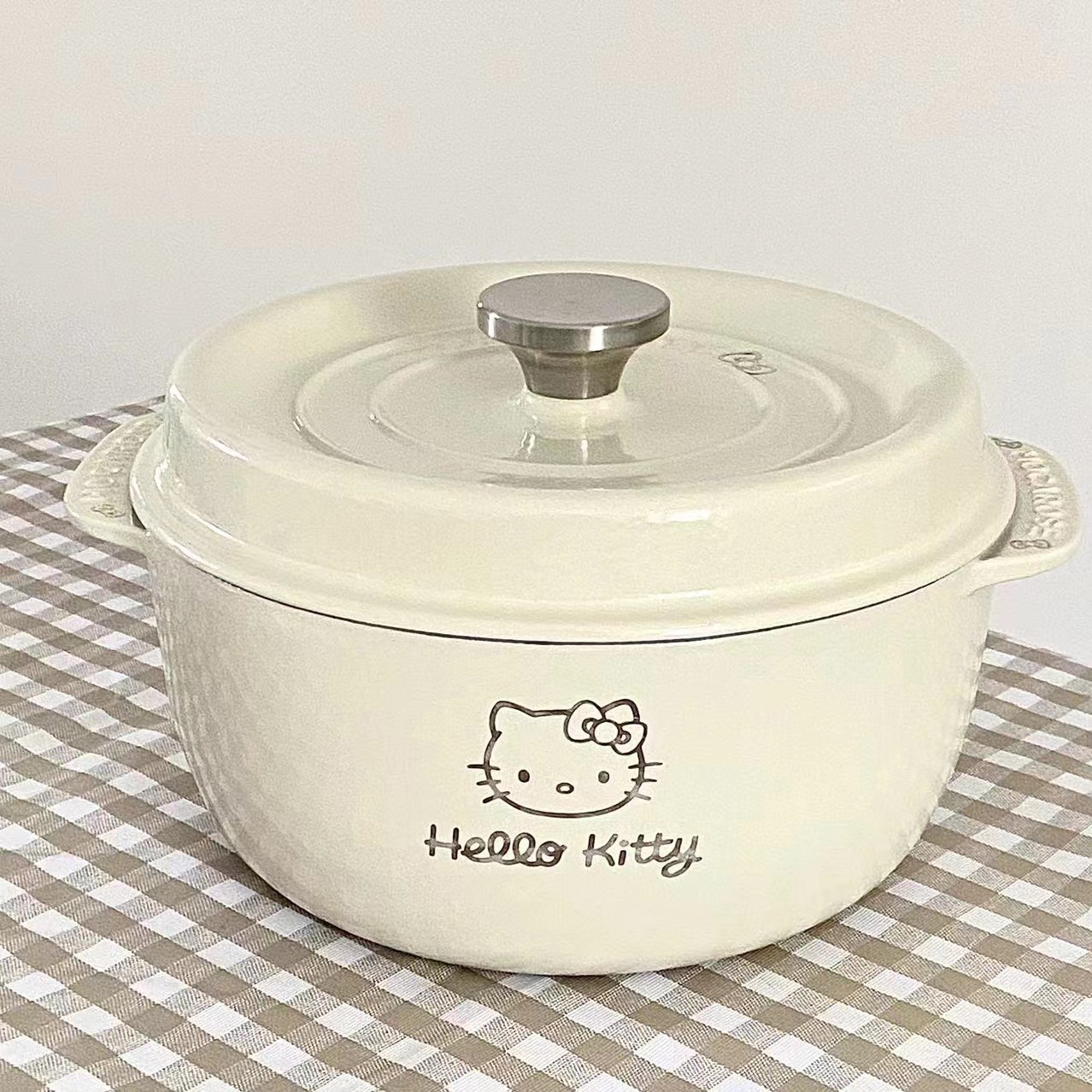 银色电镀金属贴纸KT凯蒂猫手机贴定制卡通三丽鸥布丁狗防水标定制