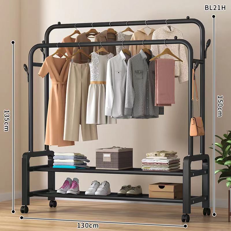percha de ropa de piso vertical grosor grosor percha de ropa de casa dormitorio balcón barra de secado percha de ropa de secado percha