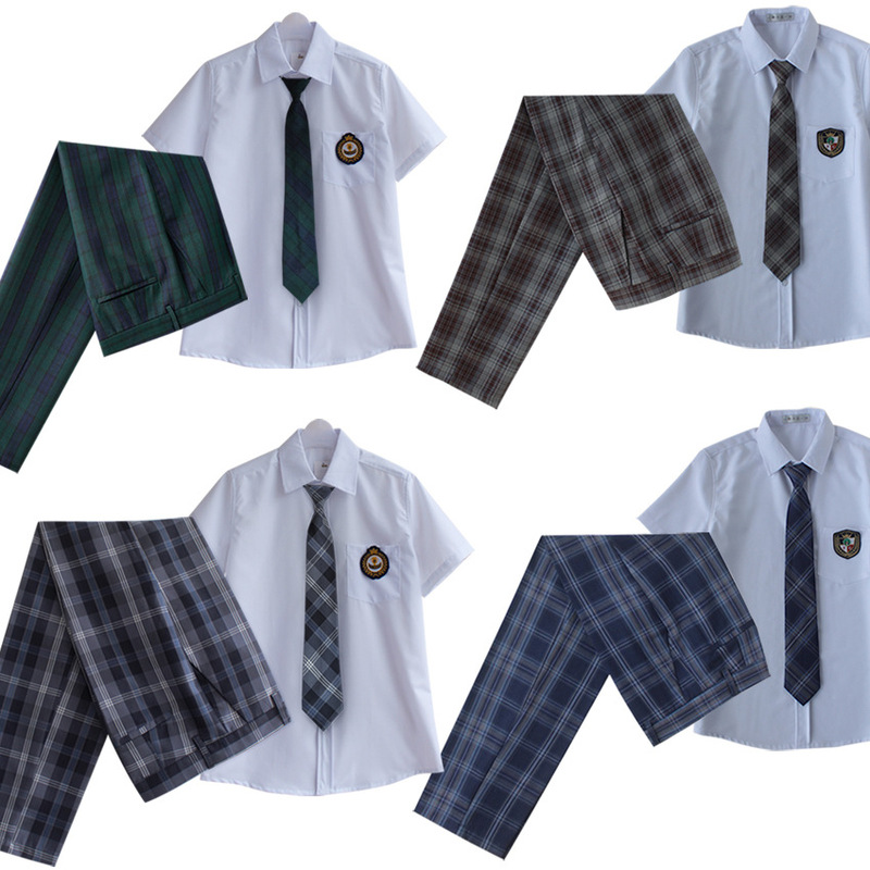 jk/dk Paid Pants Men's Pants Summer Slim-fit Business Pants Work Uniform Casual Pants College Uniform Cross-Border