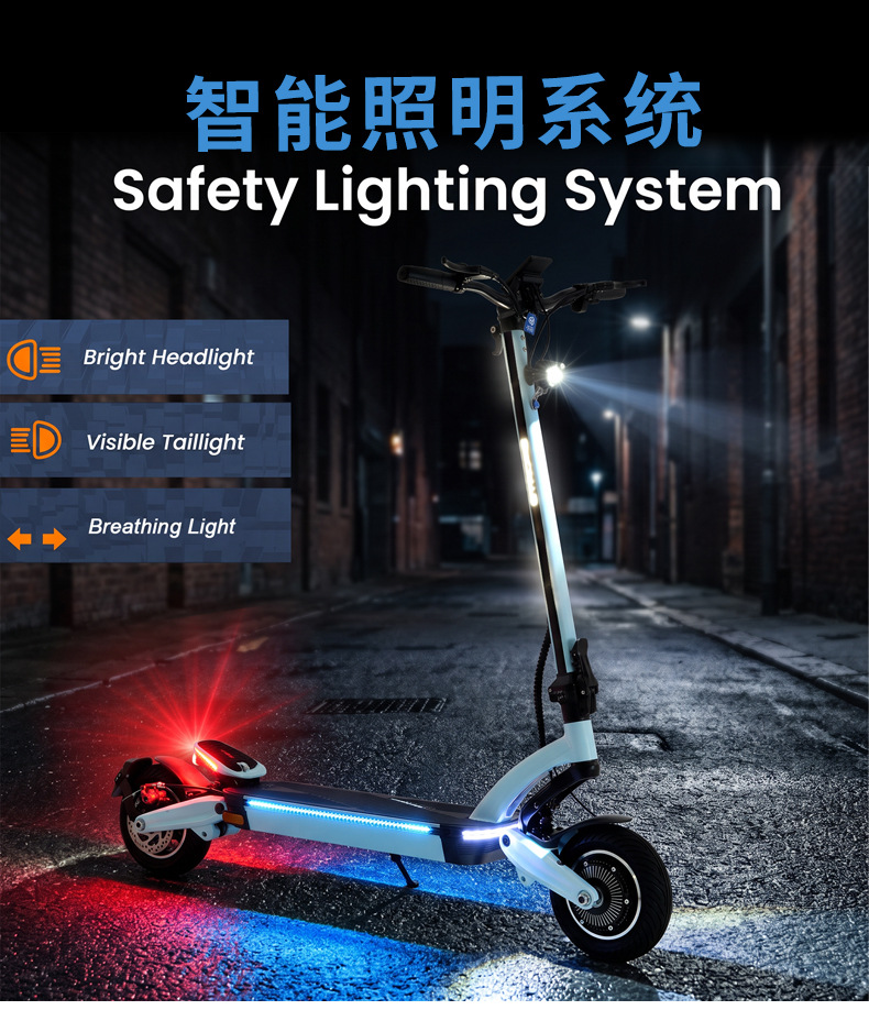 Dual-motor electric scooter for adults, foldable high-speed personal transport vehicle, customizable OEM lithium battery scooter for ride-hailing use