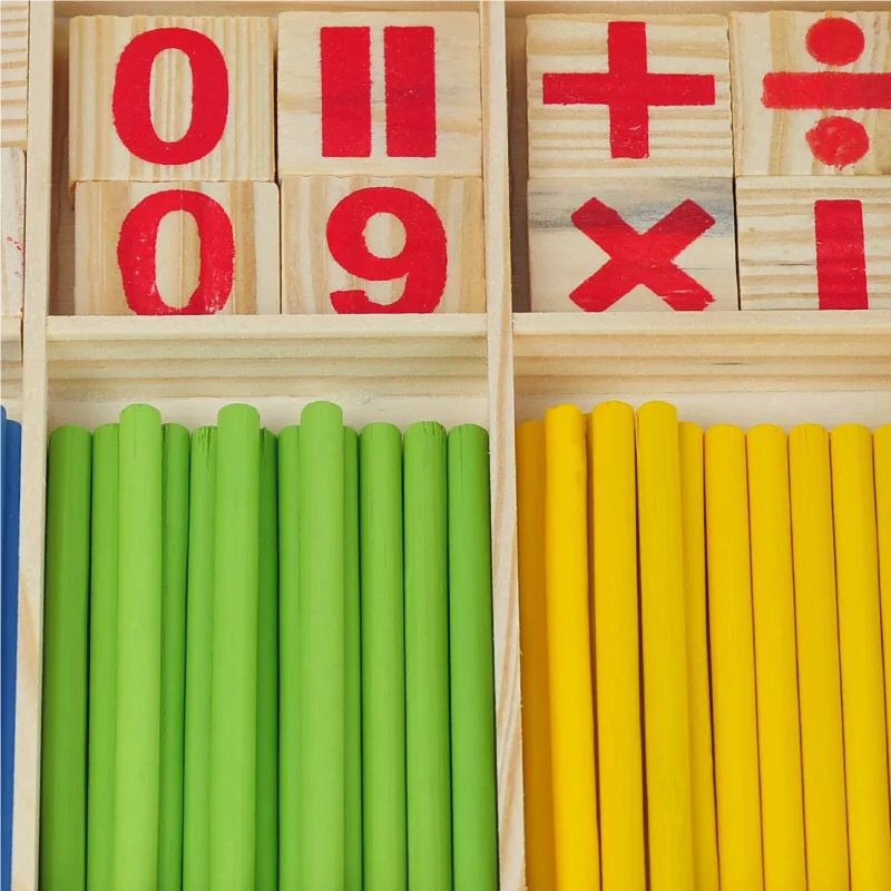 Los niños de la caja de aprendizaje digital stick Computing los estudiantes de la escuela primaria utilizan la educación temprana matemáticas enseñanza ayudas kindergarten juguetes educativos de madera