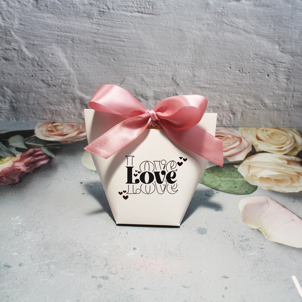 Date, Festival Occasion Valentine'S Day Romantic Letter Bow Knot Paper Date Festival Gift Wrapping Supplies Gift Wrapping Supplies 1 Piece
