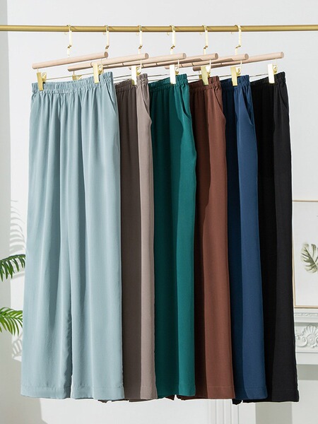 Summer silk trousers