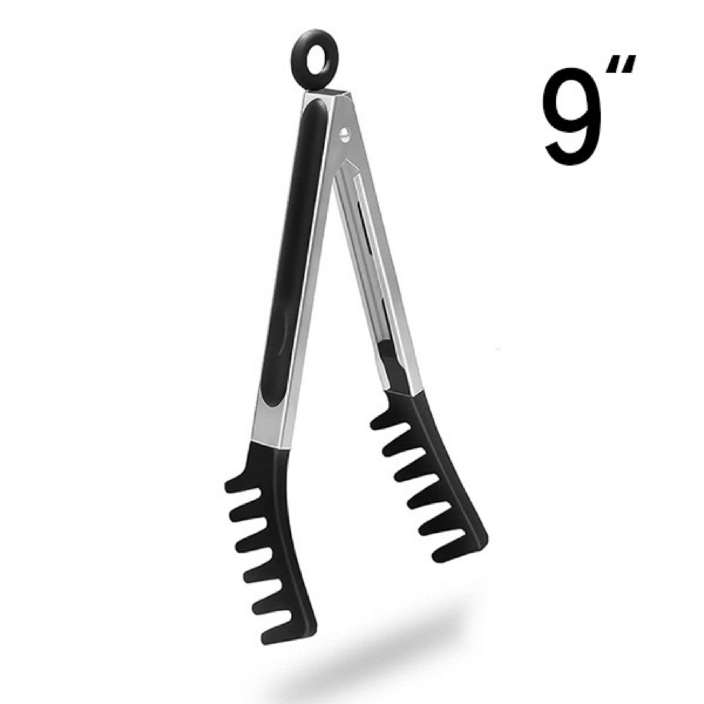 Spaghettitang i rustfrit stål med silikone til buffet_voghion.com