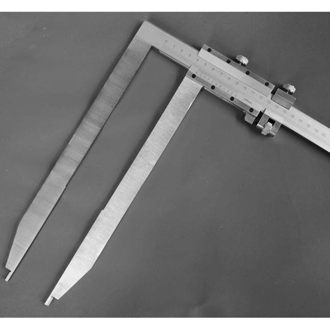 新款上海加长爪游标卡尺高精度工业级0-300-500-600-1000mm加长脚