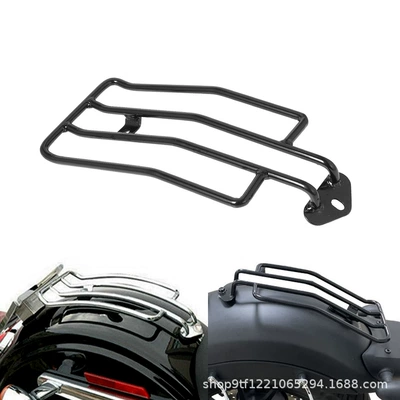 Motorcycle Harley XL Sportsters 883 XL1200 long luggage rear shelf (Motorcycle Safety Supplies) - black