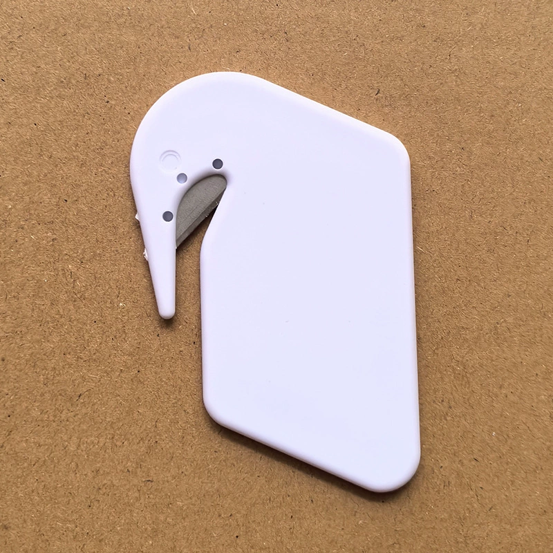 Популярный рекламный нож из пластиковой пленки, открывалка для матрасов из нержавеющей стали, резак для бумаги, нож с овальным отверстием, пластиковый нож для обоев