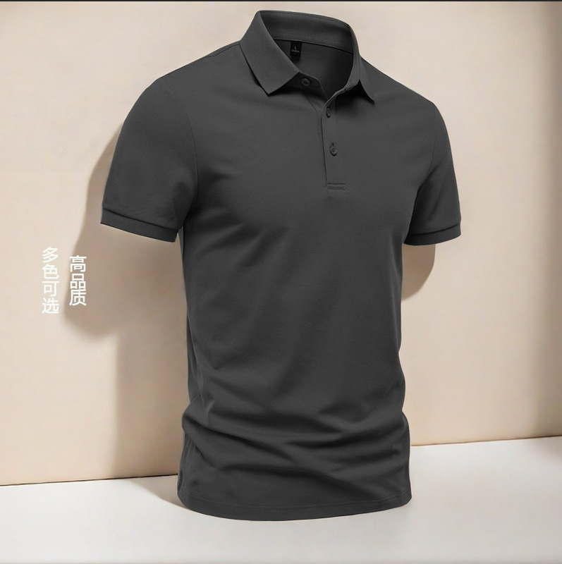 Summer Short-Sleeved Polo Shirt Men's t Classy Casual Business Men's Slim Long-Sleeved Shirt Collar High Quality Polo