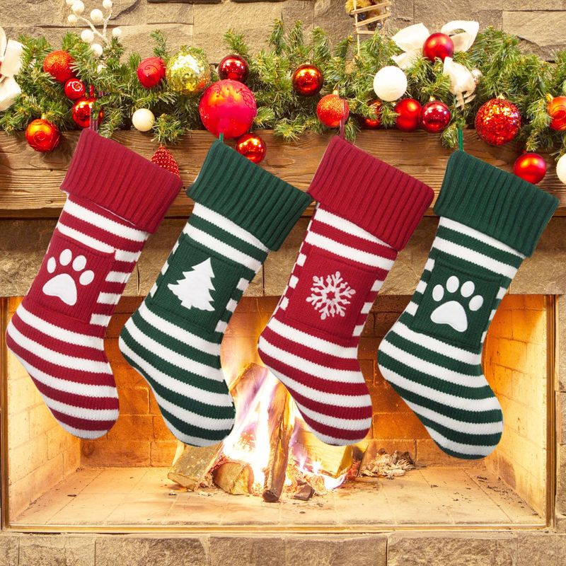 2023国境を越えたアマゾンの新しいクリスマスペット猫犬クリスマス靴下プレゼント袋クリスマス靴下クリスマスプレゼント|undefined