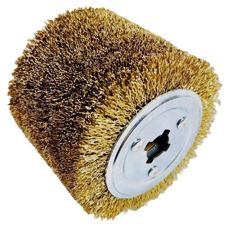 superficie metálica de la rueda de dibujo de alambre pulido desoxidado máquina de dibujo de alambre pulido agujero cruzado de madera reducción cepillo de alambre