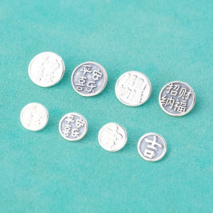 8mm10mmƽ��ϲ���~�� S925�y��ؔ�{���y�۾��K����ֹ�DIY�B�ӿ�