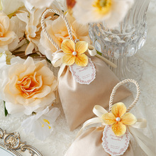 高档缎面喜糖袋结婚婚礼手提喜糖袋子包装糖果喜糖盒子婚庆包装盒