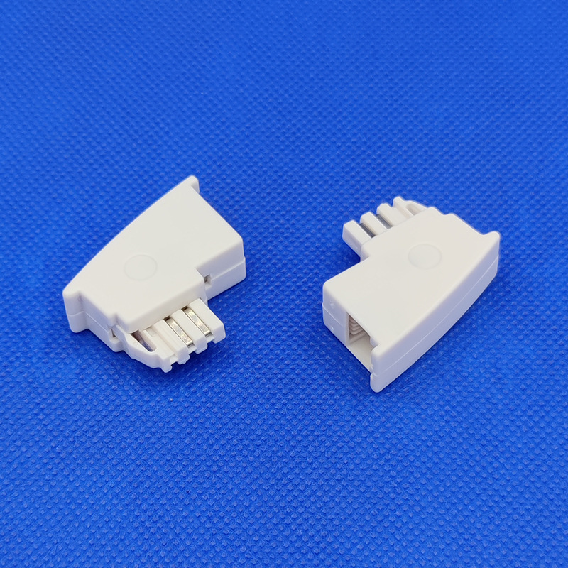 GER-P101 德国电话转接头 电话线连接器 德式转接插座6P4C转RJ11