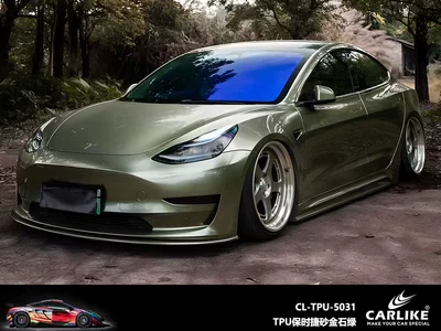 bright crystal nado gray full | Automotive Film - 152-15m-tpu-porsche-placer-goldstone-green