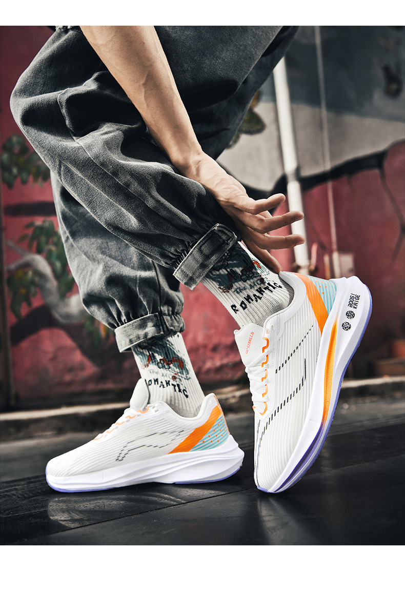 Professional Men's Running Shoes Breathable Shock Absorbing Sole_voghion.com