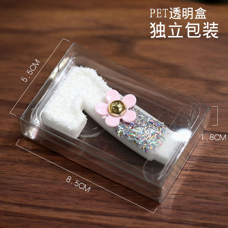 Vela de cumpleaños numérica creativa, decoración para pasteles, empaque individual – Producto para comercio transfronterizo