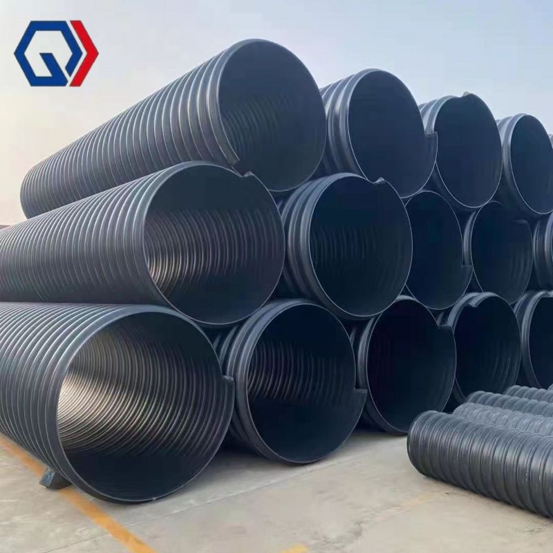 庆迪圣泽管业滁州钢带管材钢带增强聚乙烯PE螺旋波纹管免费寄养