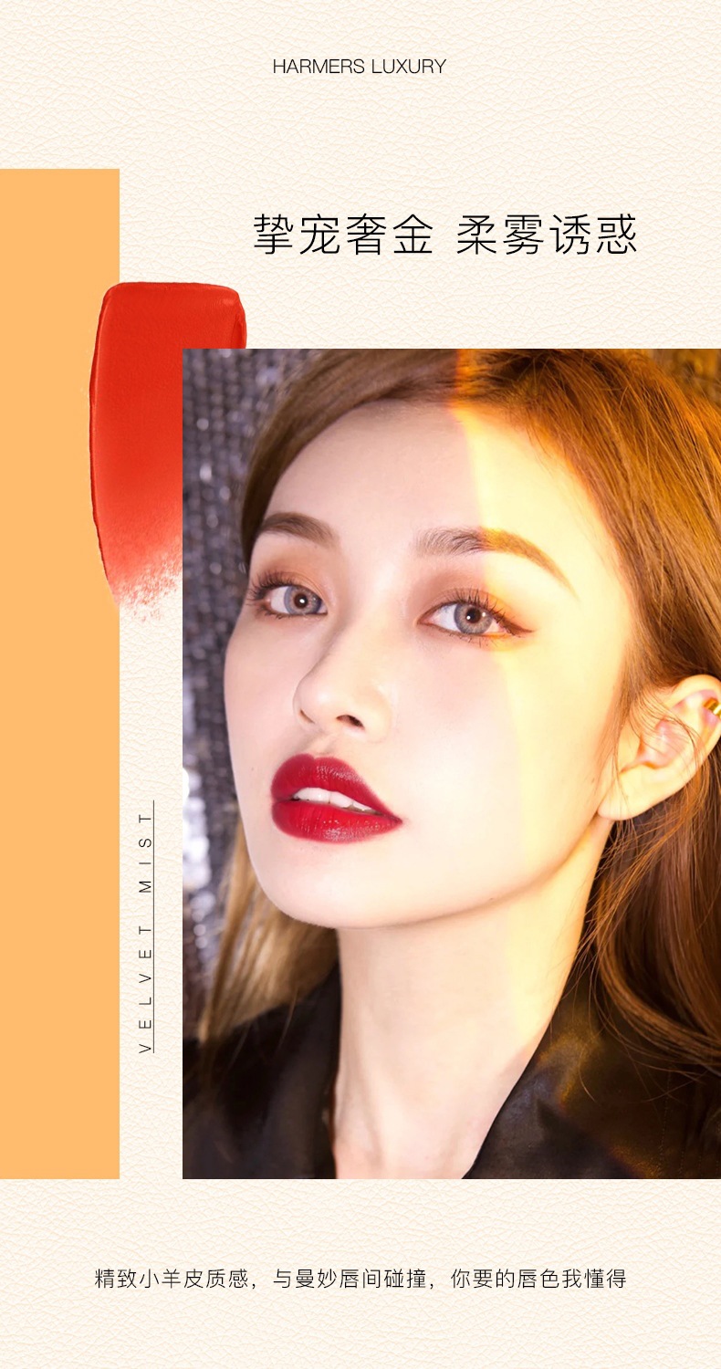 BAXI Small Tube Lipstick Set, velvet matte, waterproof and not easy to fade, student 4-tube lipstick set box Application Scenario