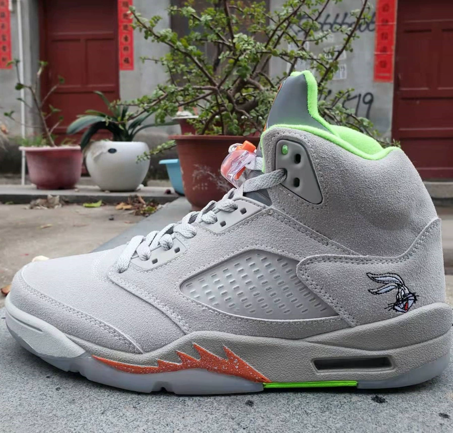Putian Shoes AJ5 Cross -border International Flight White Orange Rabbit Alaries White Blue Bulls Oli Red Yellow Duck 5 basketball shoes