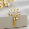 One size ring, brand accessory, Chinese style, simple and elegant design, on index finger