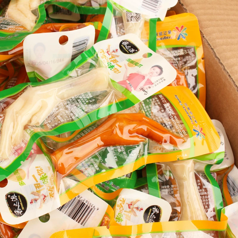 Xiangzhipai куриные лапки с разными вкусами, 23 г, куриные лапки в маринованном перце, тушеные закуски, куриные лапки, готовые к употреблению закуски