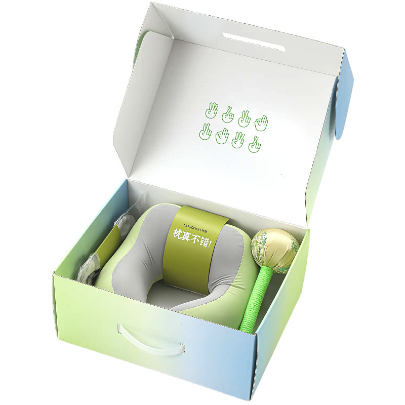 中秋节伴手礼盒企业活动团购福利艾草锤U型枕颈椎枕实用礼物套装|undefined