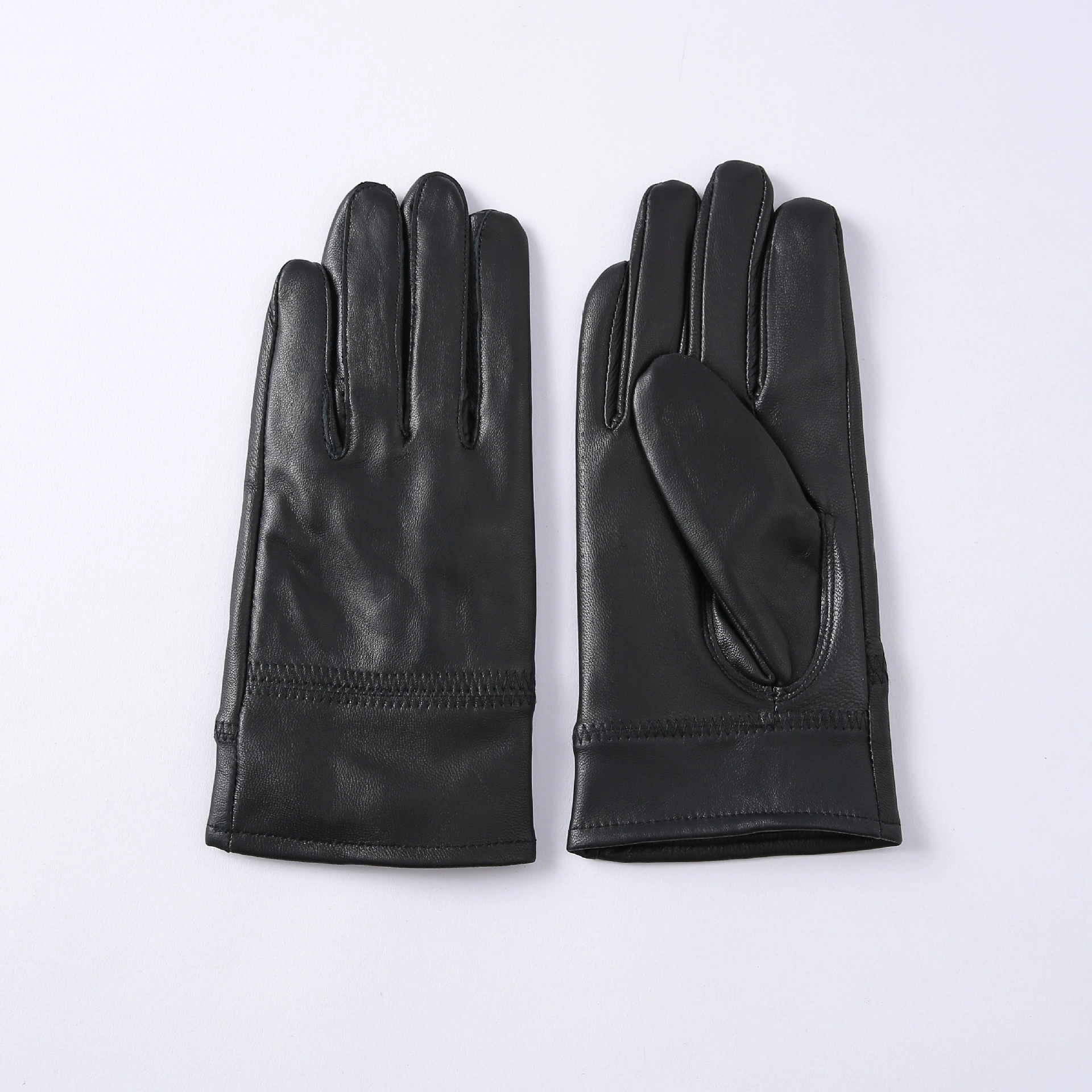 [Men's keep warm travel gloves for cycling, warm electric car sheepskin, genuine leather]