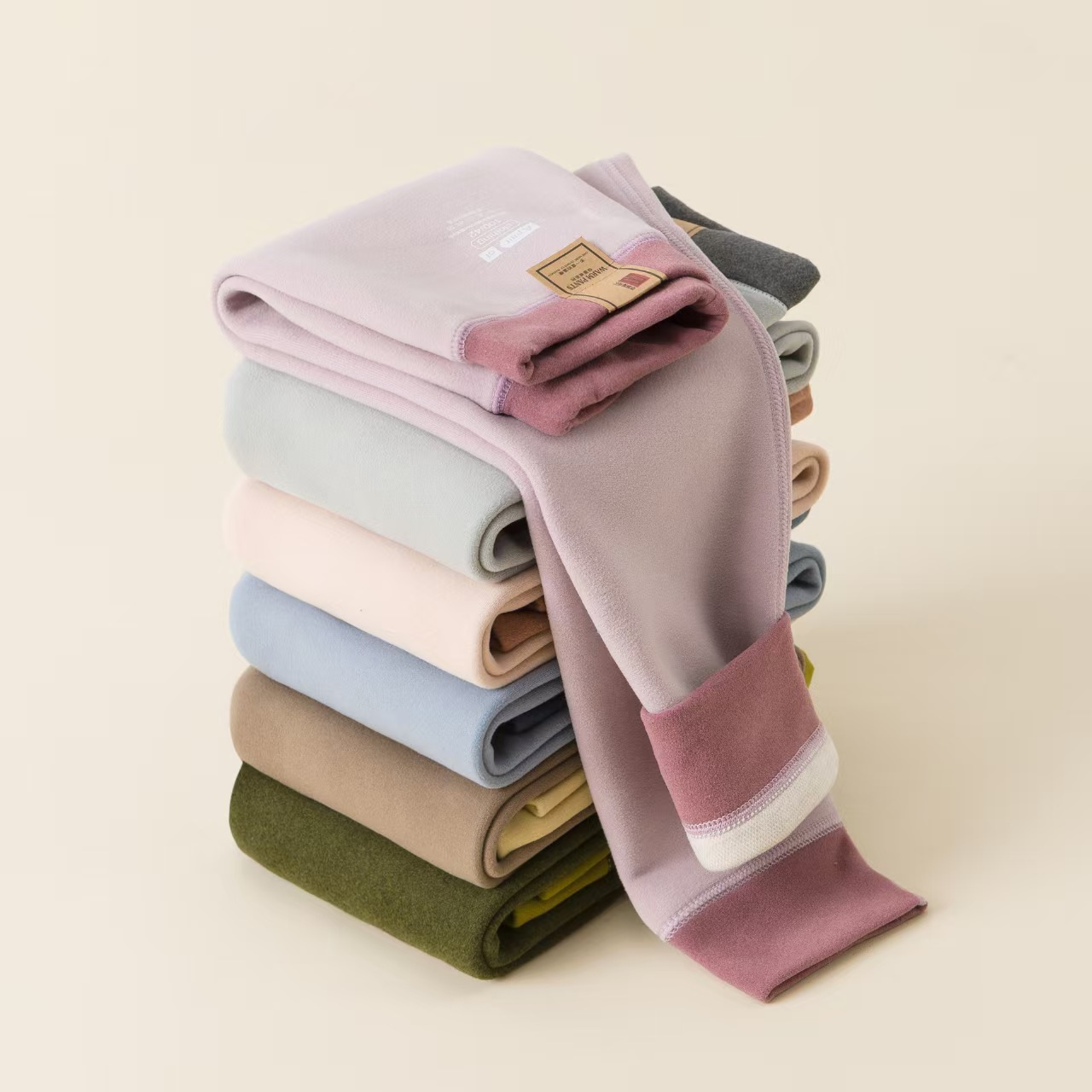 480g wool-silk autumn and winter parent-child style children's thermal pants, boys' and girls' school uniform essential thickened leggings