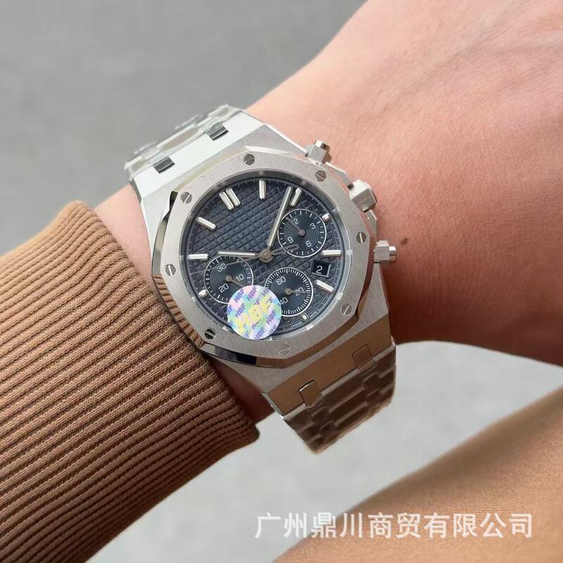 Popular Micro-Business Product: Ap Royal Oak Offshore Steel Band High-End Watch, Multifunctional Quartz Wristwatch for Men