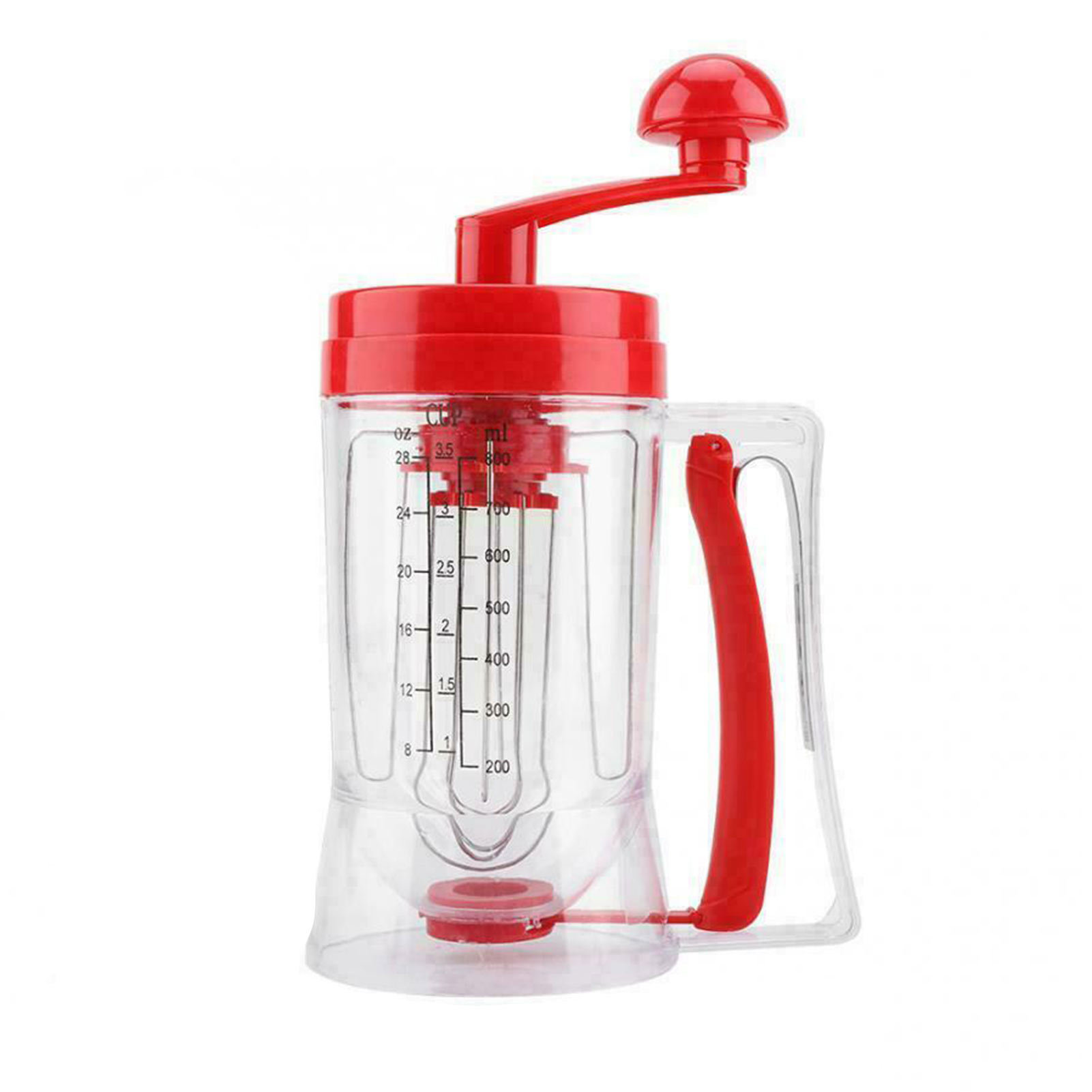 Taza de masa de manivela transfronteriza pancake machine torta herramienta de horneado dispensador embudo taza mezcladora