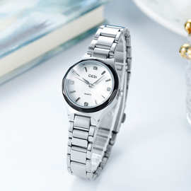 新款正品牌防水钢带时尚手表 女款石英学生ins风手表女士时装手表