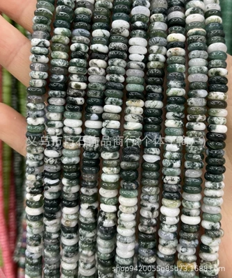 Semi-Finished DIY Jewelry Wholesale | Zərgərlik ara hissələri - natural-tree-pattern-agate-26mm