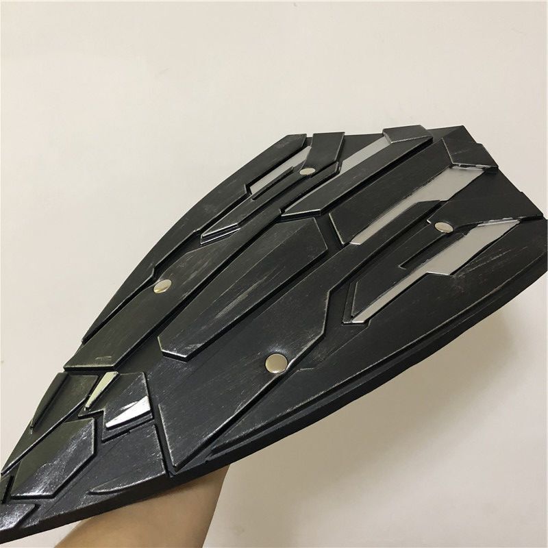 Children's Toy Black Panther Shield Avengers Captain America Shield Black Panther Pointed Shield Pendant Model Pu Material