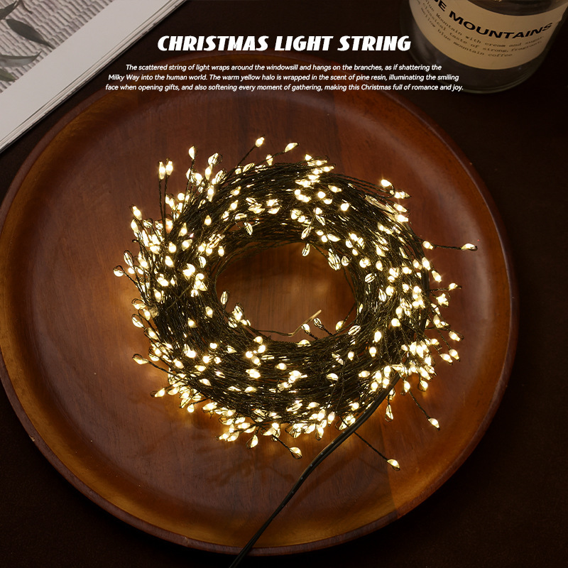 Árbol de Navidad transfronterizo luces colgantes de atmósfera exterior decoración lámpara LED lámpara petardos lámpara de decoración doméstica decoración navideña