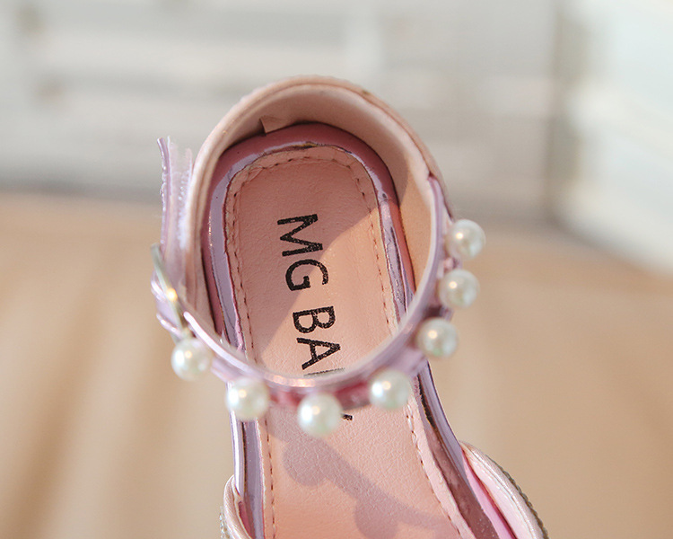 Κορεατική έκδοση γλυκιά πριγκίπισσα κοριτσιού με τόξο 2022 καλοκαίρι νέα δερμάτινα παπούτσια μικρά παιδικά σανδάλια_voghion.com