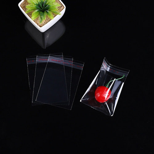 OPP transparent plastic packaging bag clothing self-adhesive bag jewelry seal bag long ziplock bag large batch 45