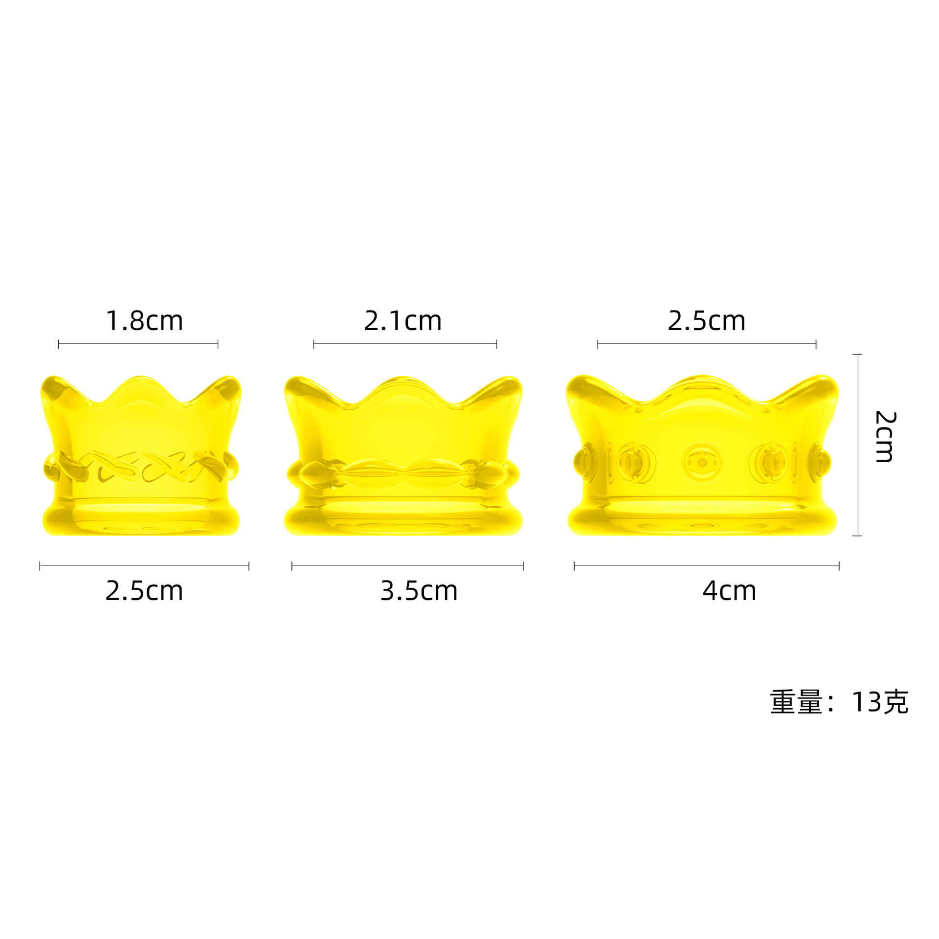 Crown Lock Sperm Ring, TPE Foreskin Barrier Ring, Physical Delay Penis Ring, Yellow — detail image 1