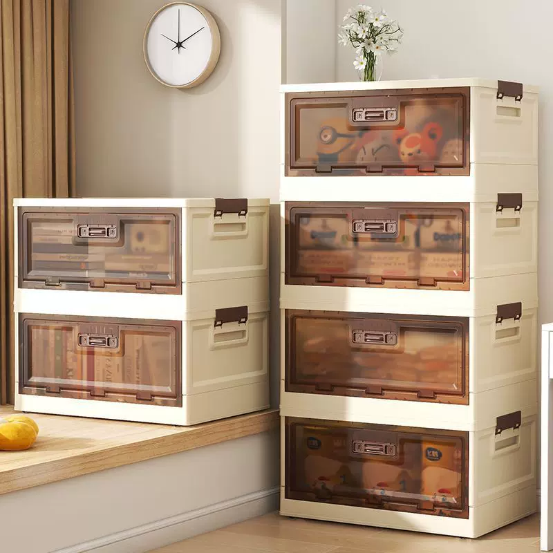 折叠式家用衣服玩具收纳箱学生宿舍书籍文具整理箱车载杂物收纳柜