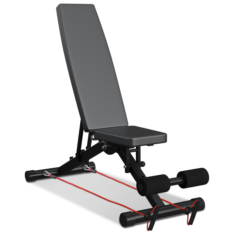 Multifuncional mancuerna Banco plegable casa sit-up equipo de ejercicio Silla de fitness vuelo pájaro plano Dispositivo de fitness