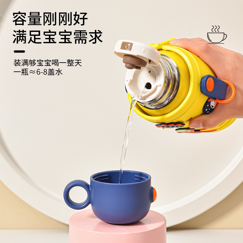 Cosmonauta taza de aislamiento para niños taza de tres cubiertas de acero inoxidable 316 de alto valor de la cara de la taza de paja para estudiantes