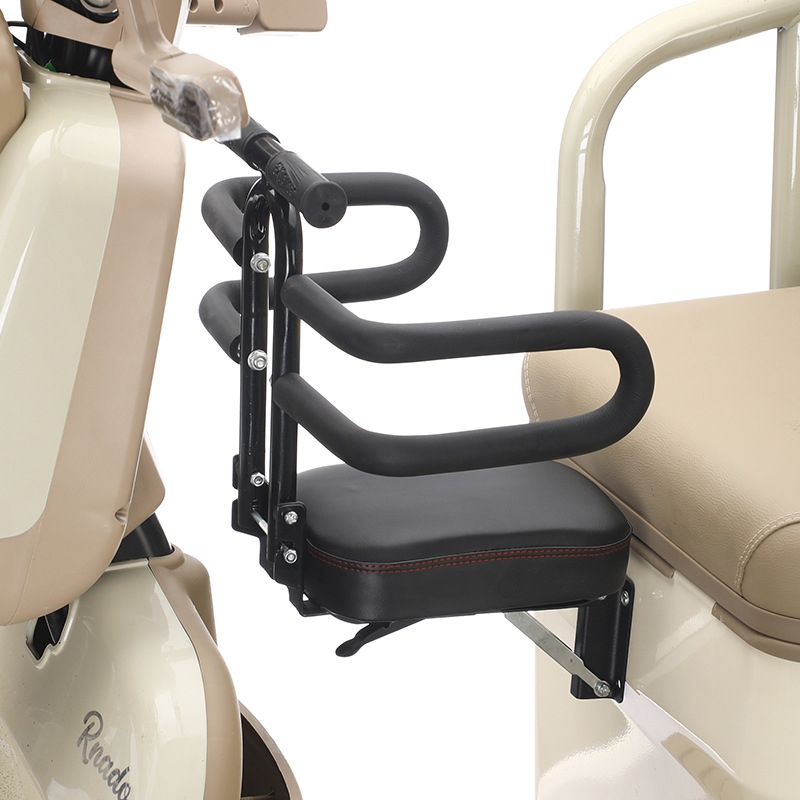 Electric Tricycle Baby Seat Foldable Children's Front Seat Punch-Free Three-Wheel Four-Wheel Fully Enclosed Body