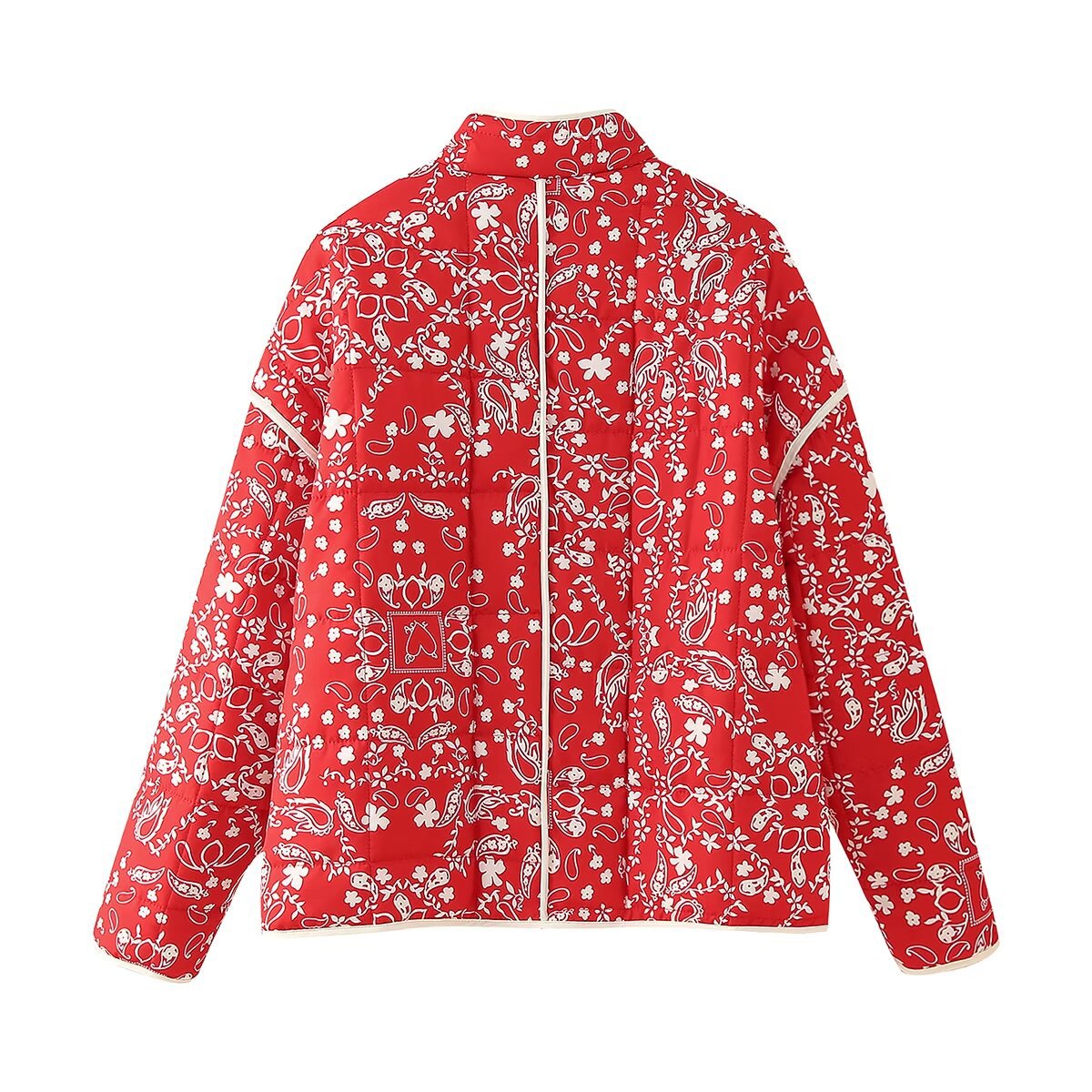 2024 Autumn/Winter New Product Women's Street Fashion Casual Printed Cotton Jacket w028 6246_voghion.com