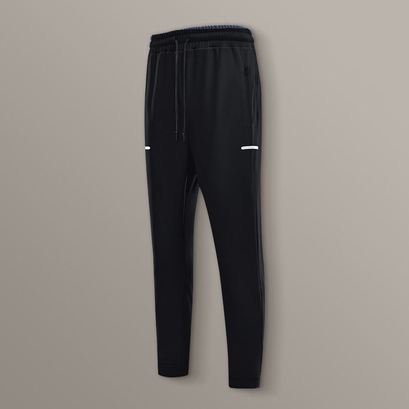 Pantalones deportivos de deportistas masculinos entrenamiento de pista y campo, carrera, fitness, primavera y otoño, fútbol suelto, carreras matutinas, pantalones secos rápidos de alta elasticidad
