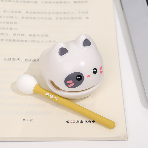 Creative cat wooden fish ornaments, decompression gifts, percussion instruments, office meditation and decompression toys